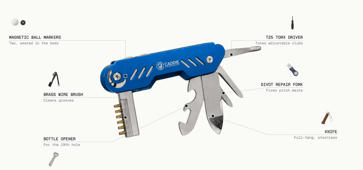 Caddie Companion 6-in-1 Golf Multitool